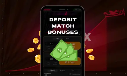 Aviator deposit match bonuses