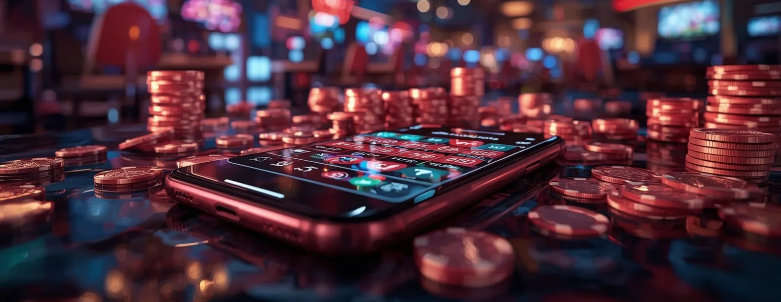 Mobile phone on roulette board with poker chips symbolizing fast casino payout withdrawals